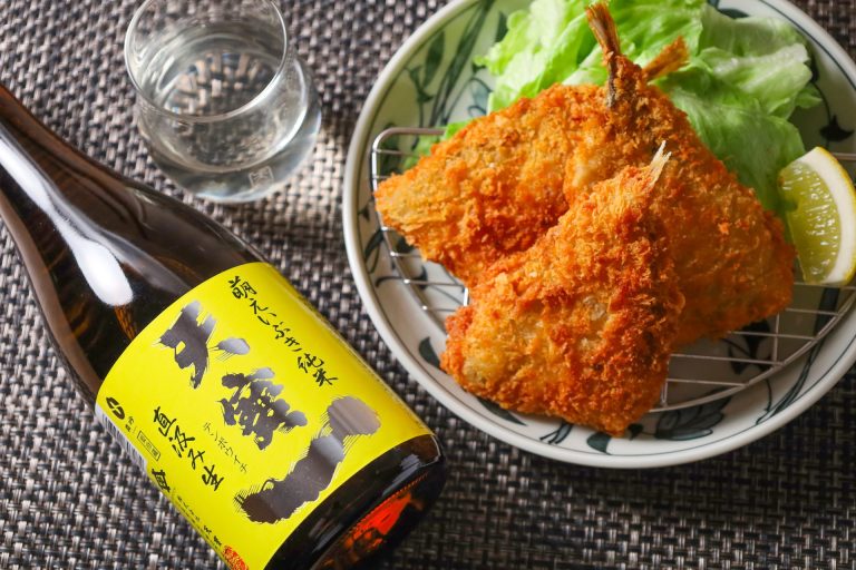萌えいぶき純米直汲み生 × アジフライ