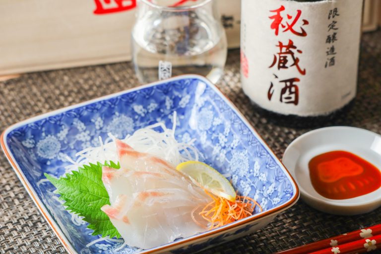 鯛のお刺身 × 大吟醸 秘蔵酒