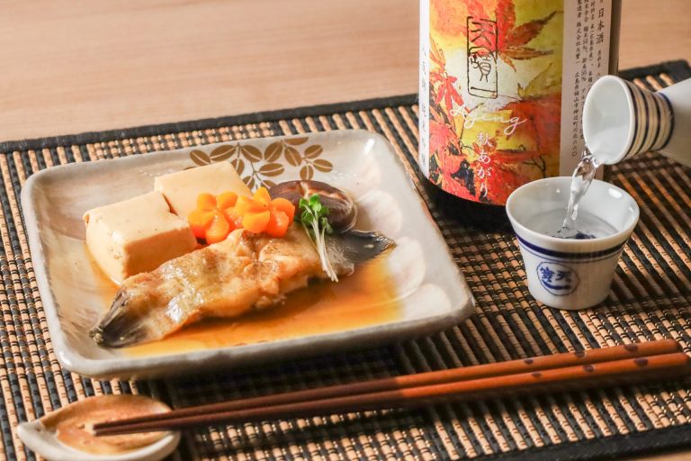 八反錦純吟秋上がり × 煮魚